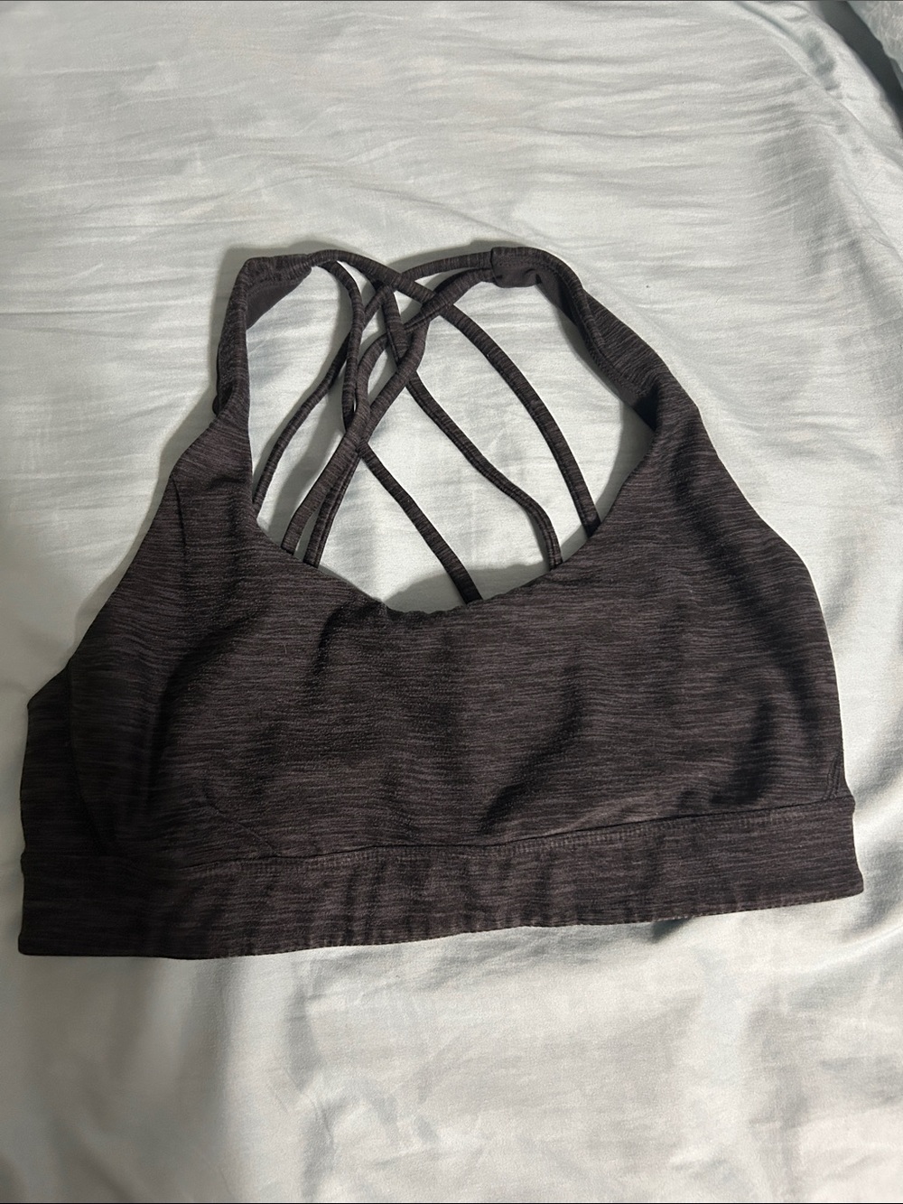 Women’s Strappy Sports Bra - Charcoal